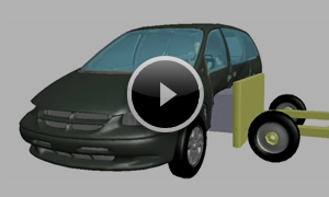 自動車側面衝突（車外の様子）