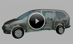 自動車側面衝突（車内の様子）