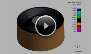 ラバーブッシュの変形挙動