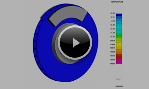 ブレーキディスクの制動発熱