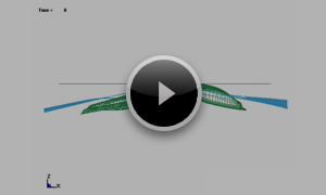 ドアパネルのプレス成形（自重たわみ）