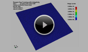 アダプティブ要素による角筒深絞り