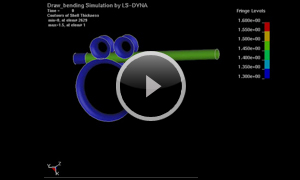 チューブのロール押し付け曲げ加工