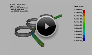 チューブの4ロール曲げ加工