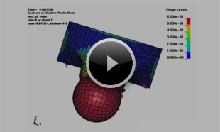 剛体球による板の貫通