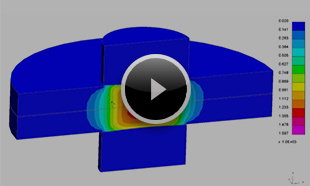 抵抗加熱を利用した溶接解析